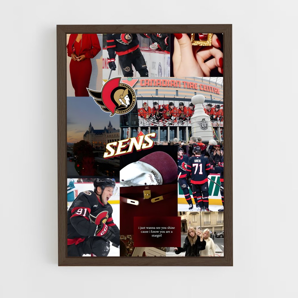 Poster L'Escouade des Sénateurs – affiche Hockey sur glace (vue 5)